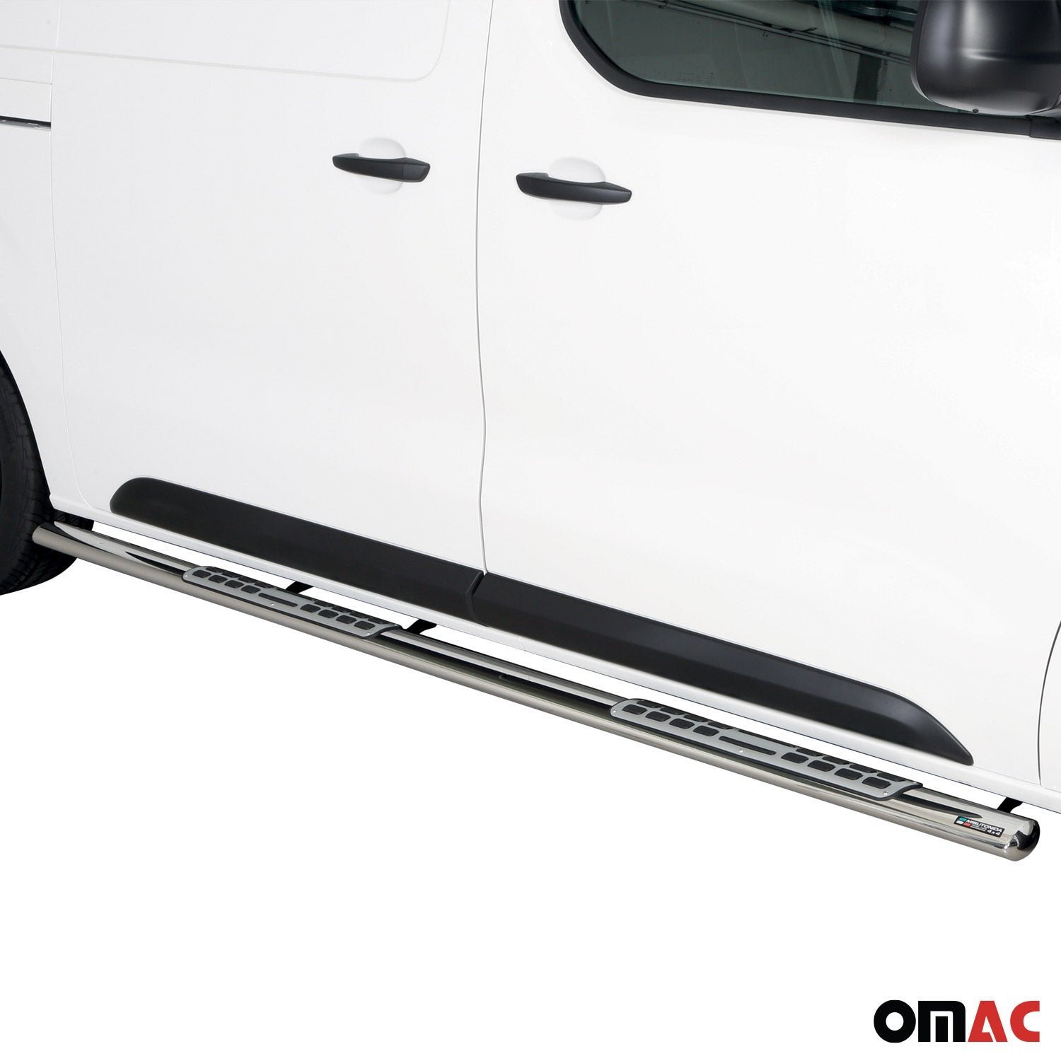 Edelstahl Seitenschweller Schwellerrohre für Opel Vivaro 2019-2026 L2 Mitte Grau