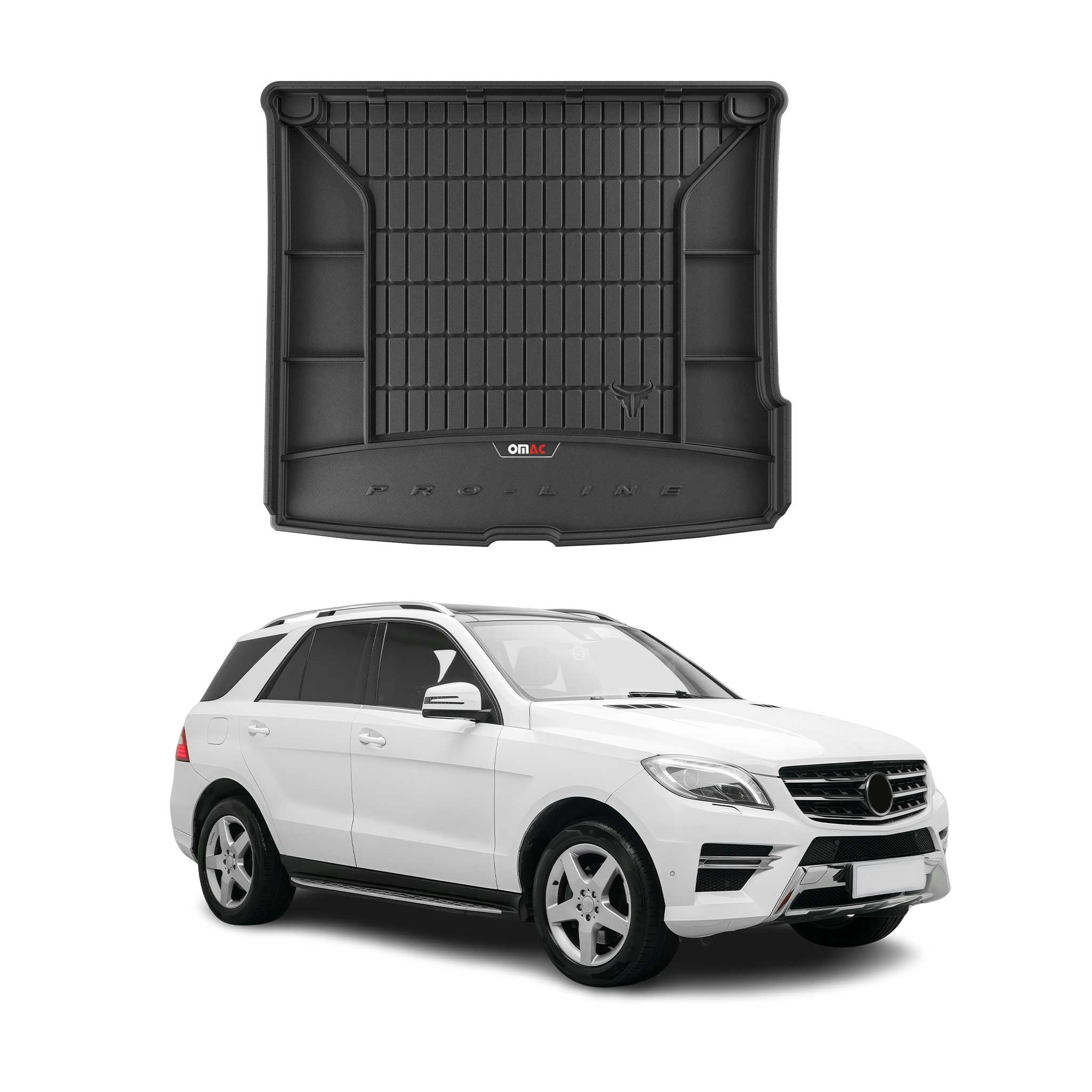 OMAC Gummi Kofferraumwanne für Mercedes ML W166 2011-2015 TPE Laderaumwanne