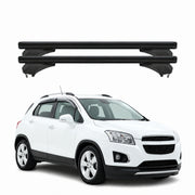 Menabo Dachträger für Chevrolet Trax 2013-2015 Aluminium Schwarz 2 Stück