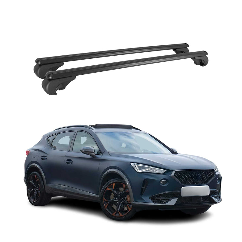 Dachträger Grundtäger für Cupra Formentor 2020-2025 75kg Aluminium Schwarz 2 tlg