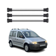 Dachträger Grundtäger für VW Caddy 2004-2020 75kg Aluminium Silber 3 tlg