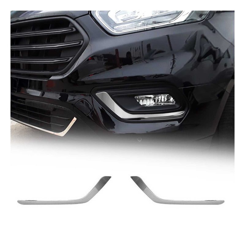 Nebelscheinwerfer Rahmen Umrandung für Ford Transit Tourneo Custom Edelstahl 2x