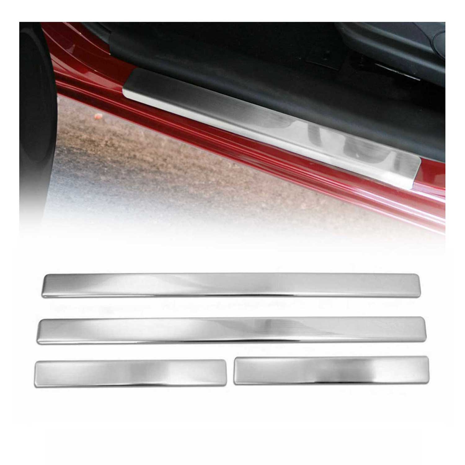 Chrom Einstiegsleisten Türschutzleiste für Peugeot 5008 2017-2024 Norm Edelstahl
