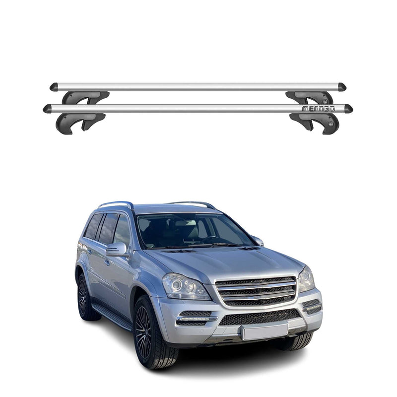 Menabo Dachträger für Mercedes GL Klasse X164 2006-2012 90kg Alu Silber 2x