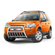 Frontbügel Frontschutzbügel für Land Rover Freelander 2007-2014 ABE Stahl Silber