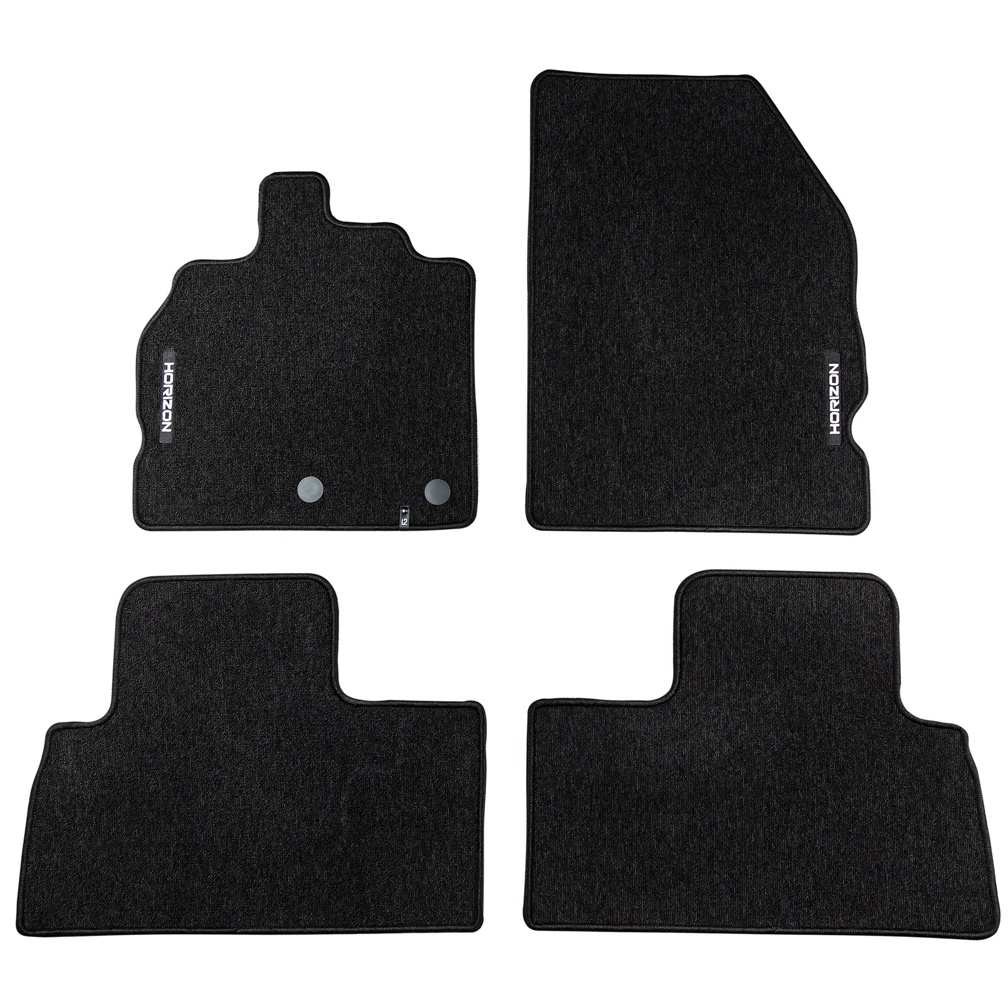 Velours Fußmatten für Renault Grand Scenic III 2009-16 Autoteppich Schwarz 4 tlg