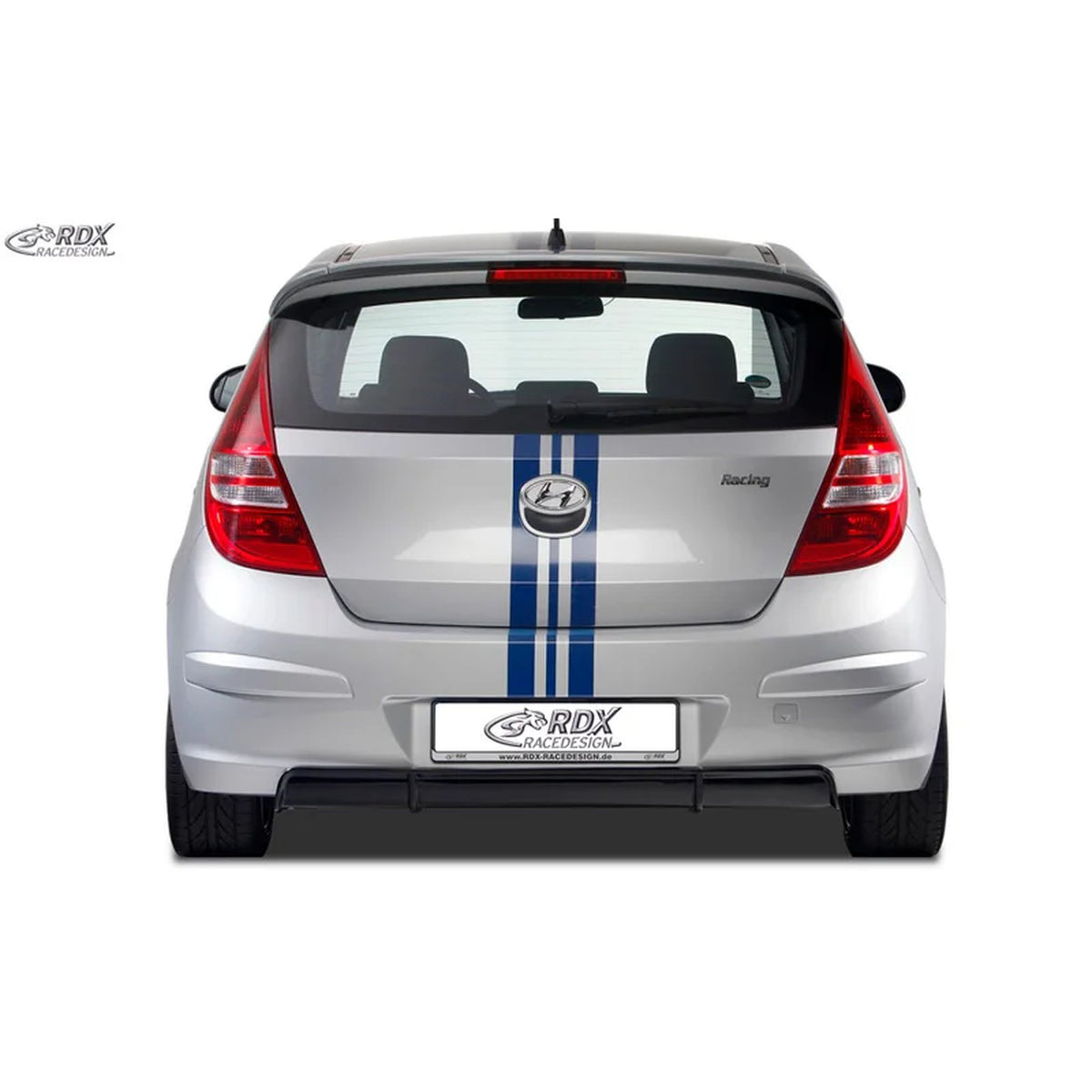 RDX Heckschürzenansatz Diffuser für Hyundai i30 FD/FDH 2007-2010 ABS Schwarz TÜV