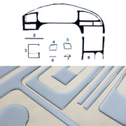 Innenraum Dekor Cockpit für Hyundai Elantra 2000-2004 Aluminium Optik 8tlg