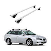 Dachträger Grundträger für Alfa Romeo 156 Crosswagon 2004-2007 Stahl Silber 2x