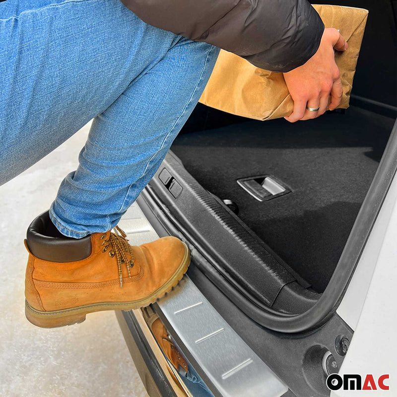 Ladekantenschutz Stoßstangenschutz für Audi Q5 FY 2017-2024 Edelstahl Gebürstet