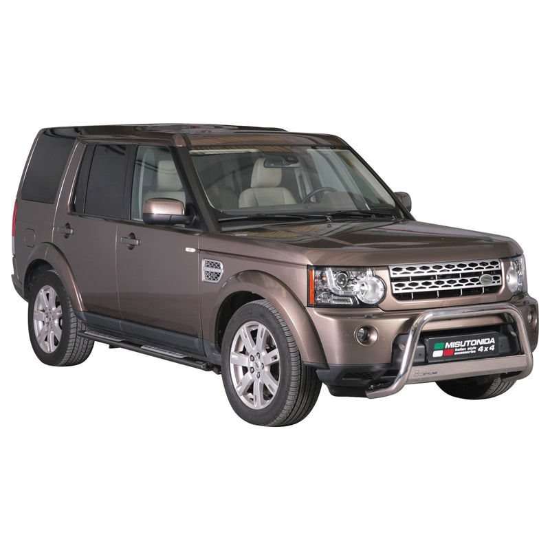 Stahl Schwellerrohre Trittbretter für Land Rover Discovery 4 2009-2016 Schwarz
