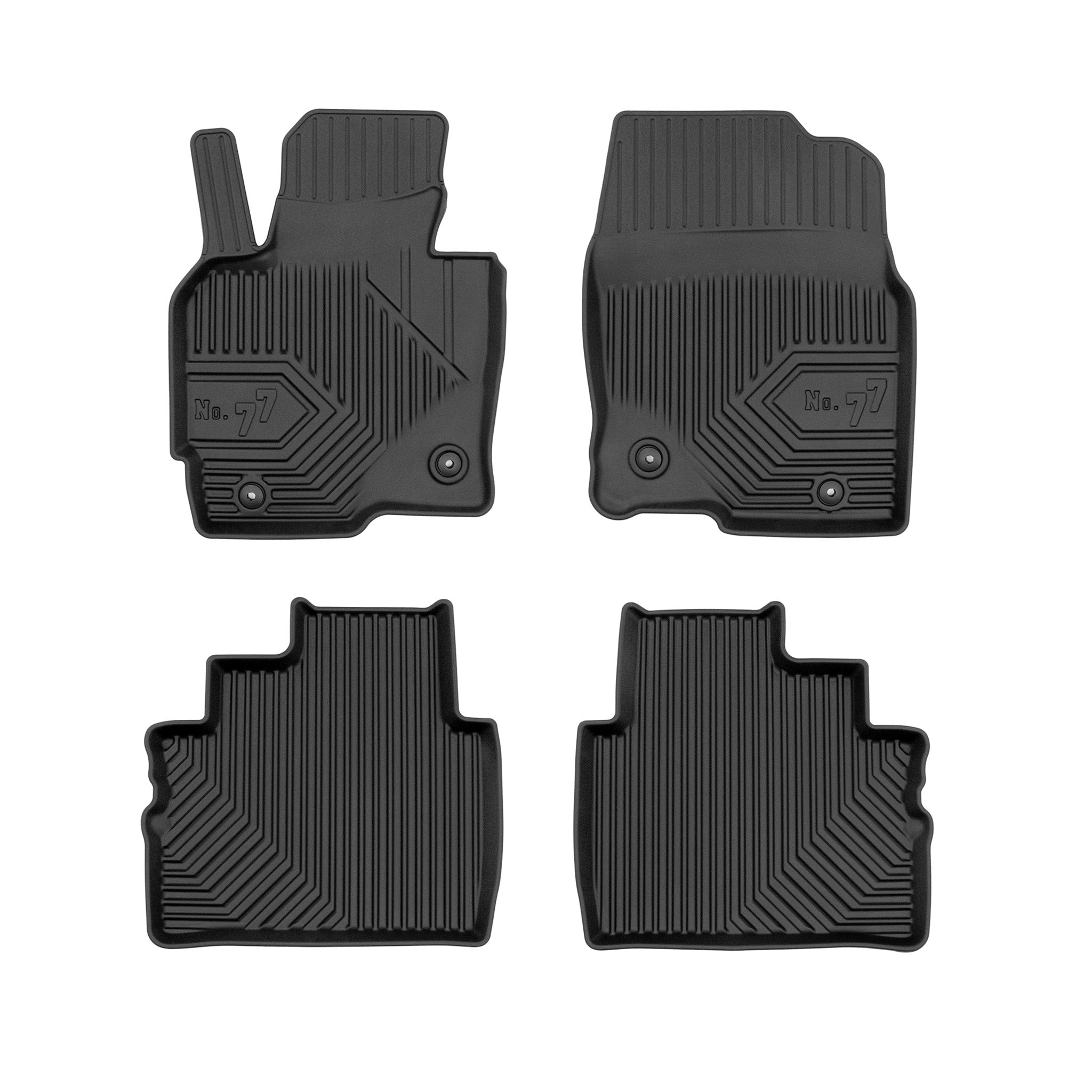 Fußmatten Gummimatten No.77 für Mazda CX-5 I 2012-2017 TPE Gummi Schwarz 4 tlg