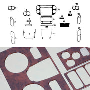 Innenraum Dekor Cockpit für VW Tiguan 2007-2011 Pre-FL Wurzelholz Optik 17tlg