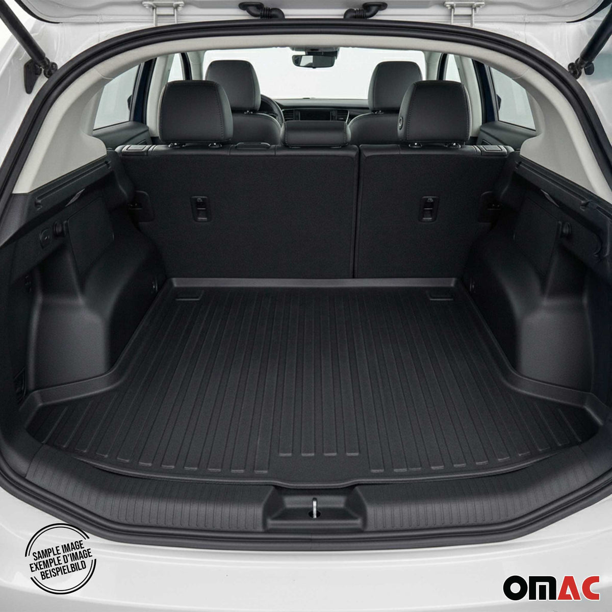 Fußmatten 3.Sitzreihe & Kofferraumwanne Set für Ford Tourneo Custom 2012-2023 L2