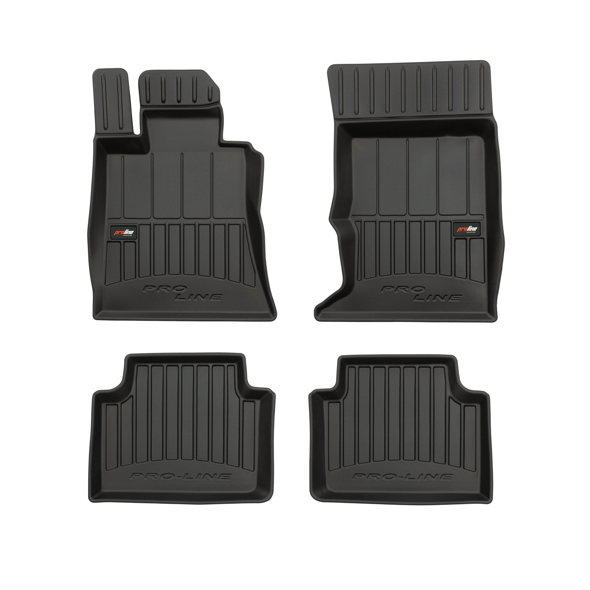 OMAC Gummi Fußmatten für Alfa Romeo Giulia 2015-2026 AWD Premium TPE Schwarz 4x
