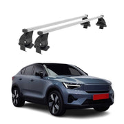 Menabo Dachträger Grundträger für Volvo C40 Recharge 2022-2026 Stahl Grau 2tlg