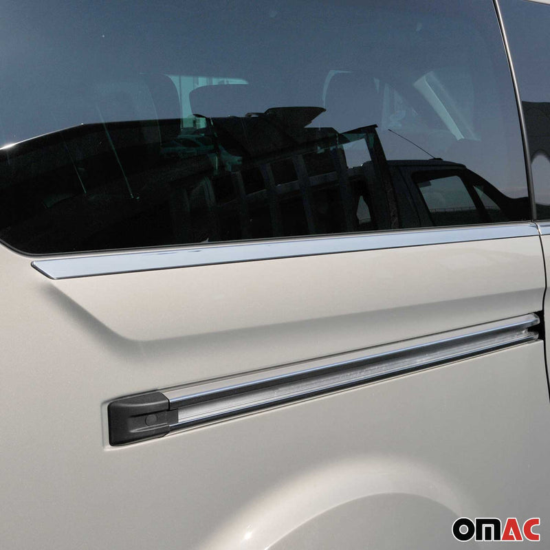 Fensterleisten Zierleisten für Ford Tourneo Custom V362 2013-2023 Stahl Chrom 8x
