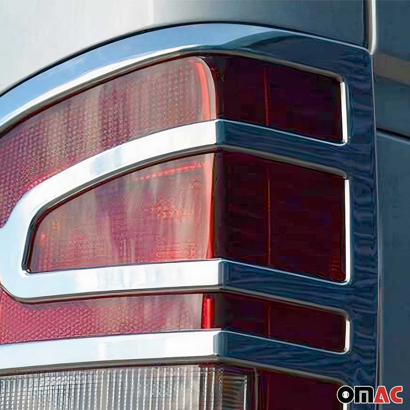 Rücklicht Leisten Heckleuchte für VW Multivan T5 2009-2015 Chrom ABS Silber 2tlg