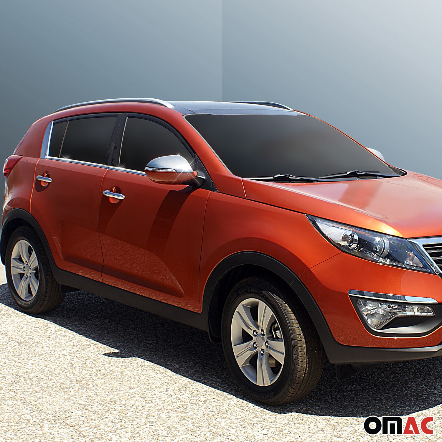 Spiegelkappen Spiegelabdeckung für Kia Sportage Edelstahl Matt 2tlg