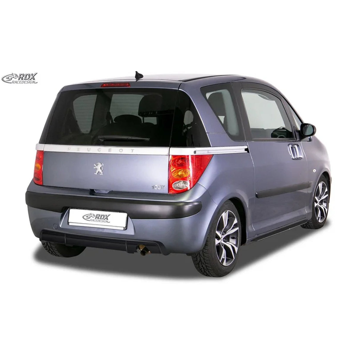 RDX Seitenschweller für Peugeot 1007 2005- Slim ABS Schwarz 2er-Set TÜV