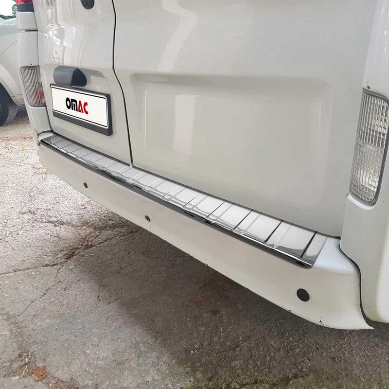 Ladekantenschutz Stoßstangenschutz für Renault Trafic 2014-2024 Edelstahl Silber