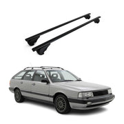 Dachträger Grundträger für Audi 200 Avant 1984-1991 Stahl Schwarz 2tlg