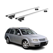 Dachträger Grundtäger für VW Bora Variant 1999-2005 90kg Alu Silber 2 tlg ABE