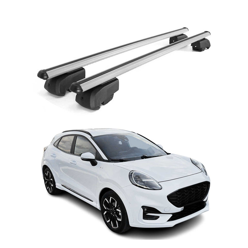 Dachträger Gepäckträger für Ford Puma 2019-2025 Querträger ABE Alu Grau 2x