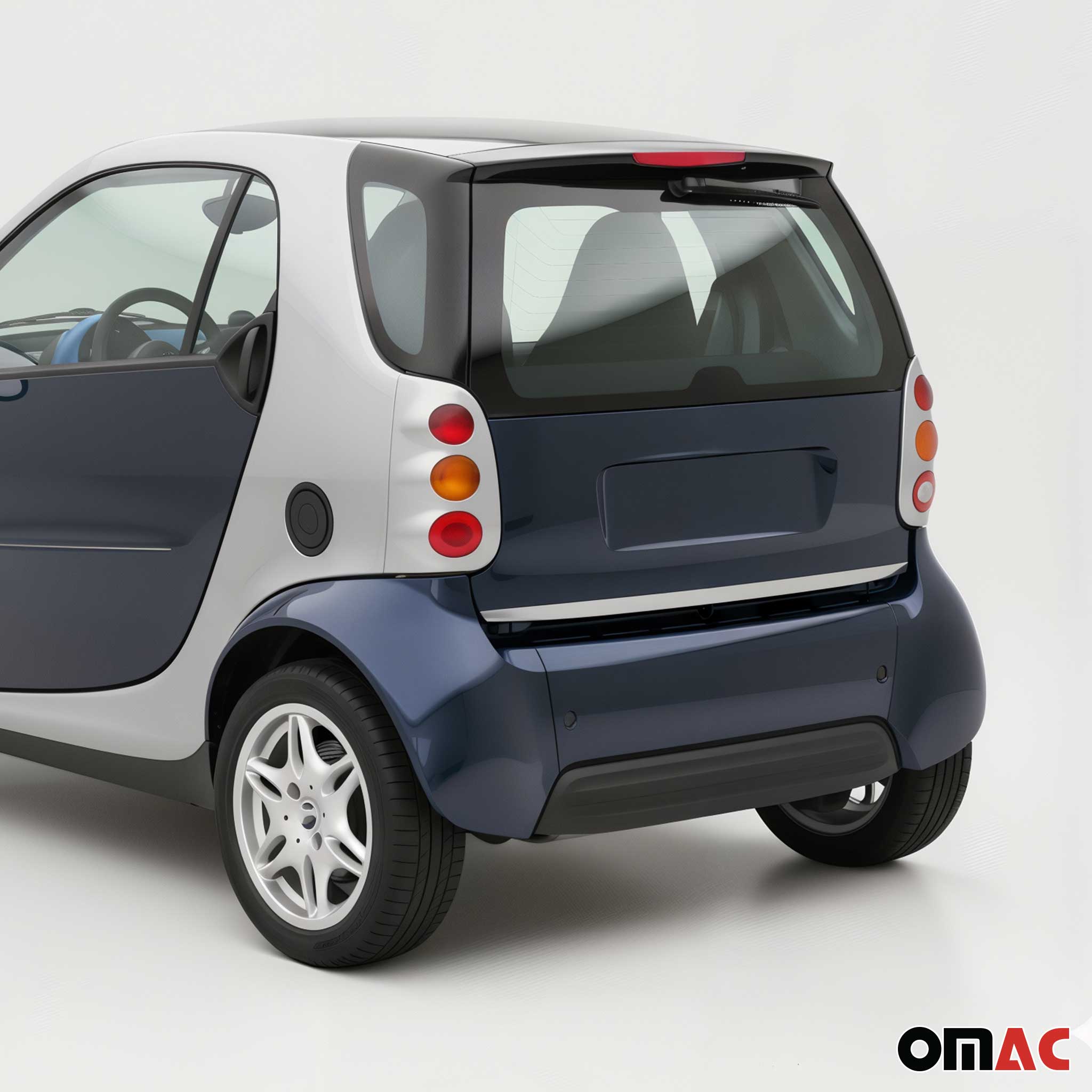Kofferraumleiste Heckleiste für Smart ForTwo 451 2007-2015 Edelstahl Chrom