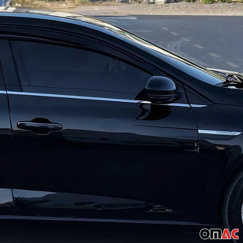 Fensterleisten Zierleisten für Renault Megane 2016-2020 Limo Edelstahl Chrom 6x