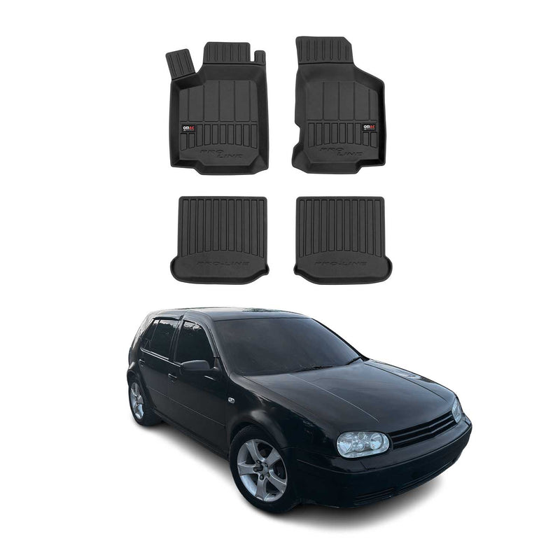 1997-2006 VW Golf 4 Fußmatten TPE Schwarz 4 tlg