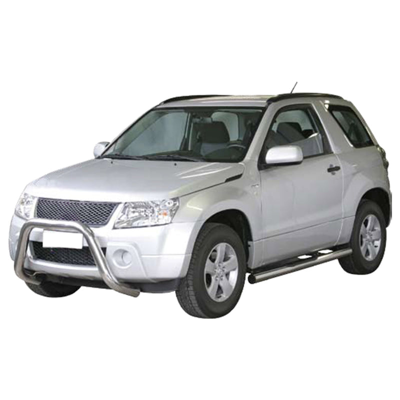 Frontbügel Frontschutzbügel für Suzuki Grand Vitara 2005-2008 ø76mm Stahl Silber