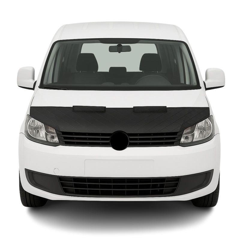 Schwarz Halb Haubenbra Steinschlagschutz Bonnet Bra für VW Caddy 2010-2015