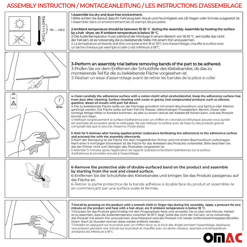 Fensterleisten Fensterrahmen für Fiat Siena 1995-2004 aus Edelstahl Chrom 4 tlg