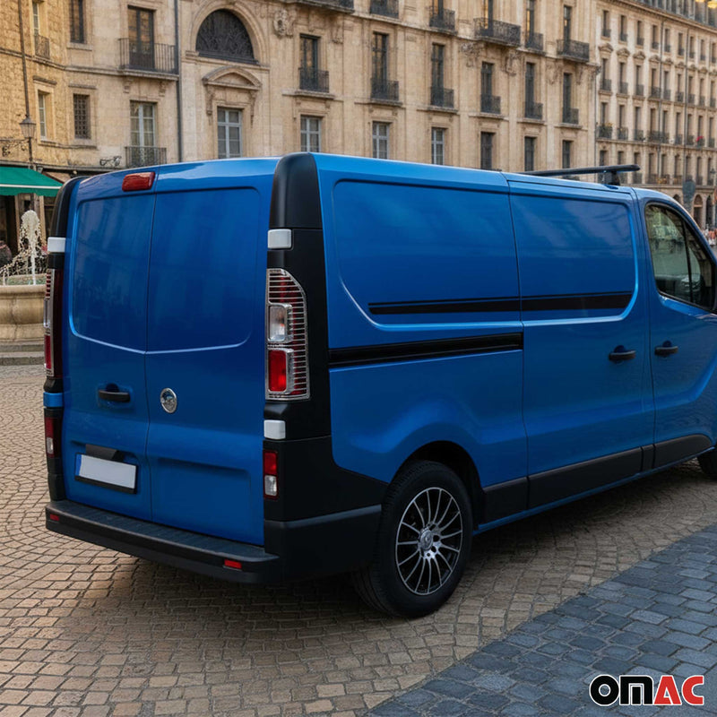 Rücklicht Leisten Heckleuchte für Opel Vivaro 2014-2019 Chrom ABS Silber 2tlg