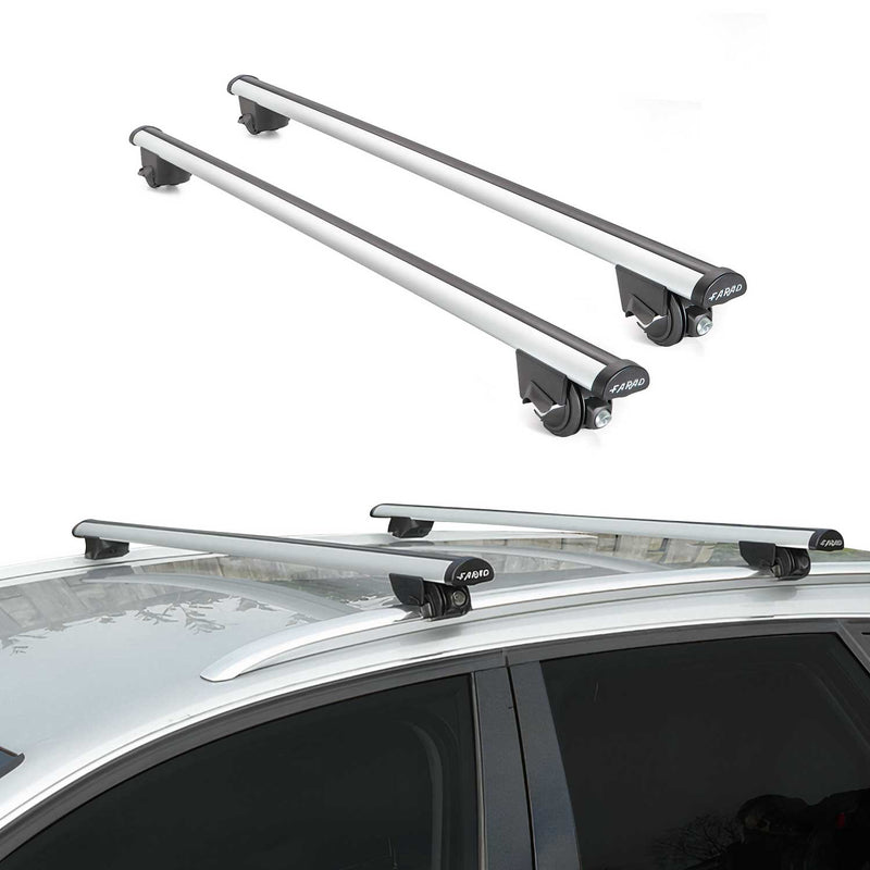 Dachträger für BMW X5 G05 2018-2020 Gepäckträger Relingträger 100kg Alu Grau