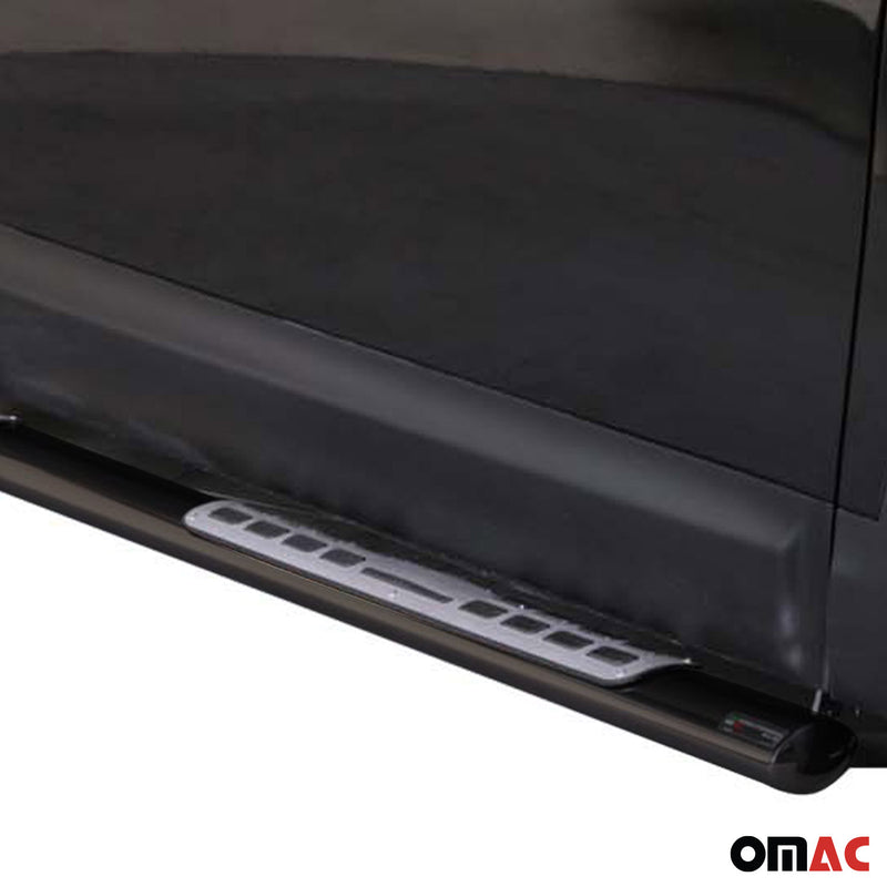 Edelstahl Seitenschweller Schwellerrohre für Nissan Qashqai 2010-2013 Schwarz