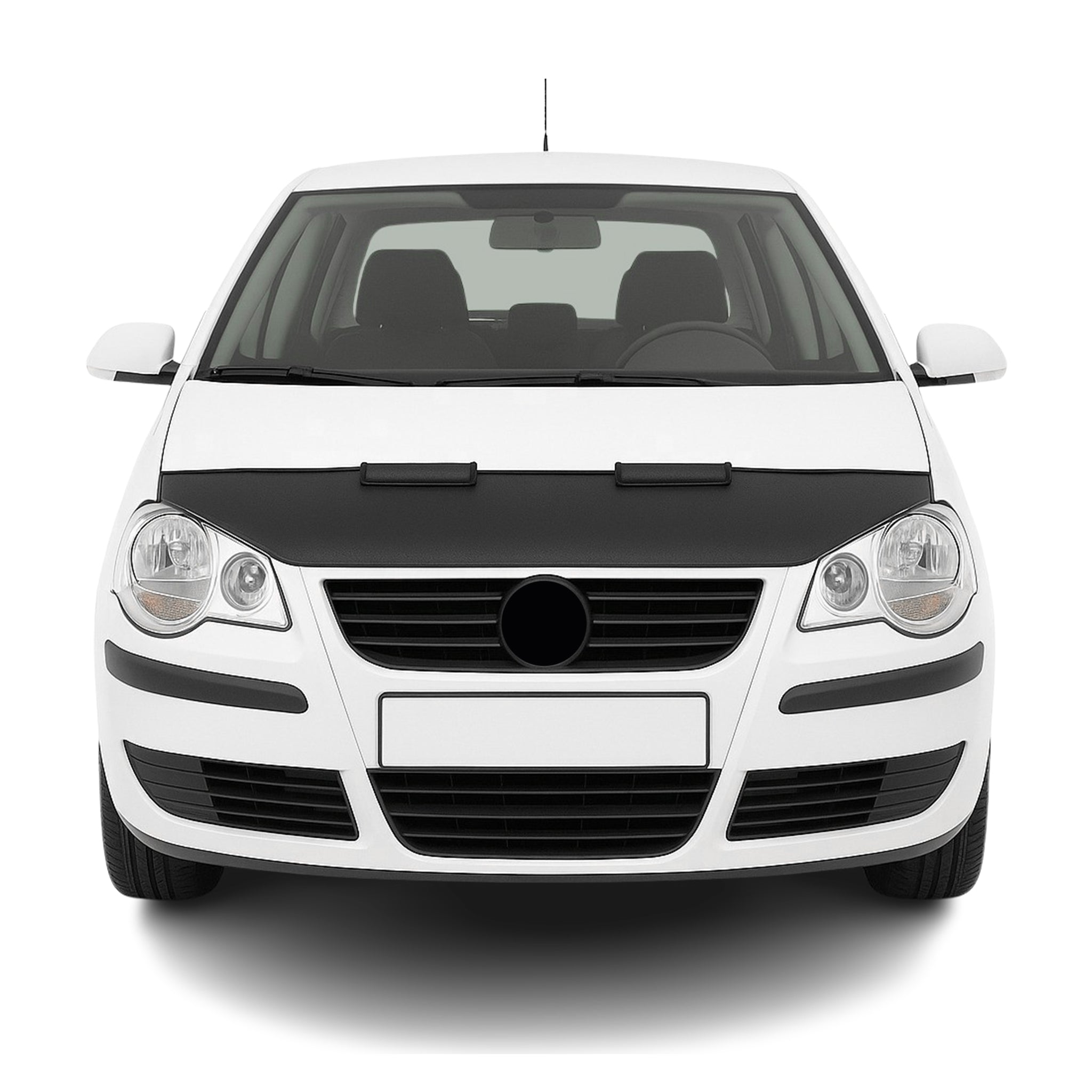 Haubenbra Steinschlagschutz Bonnet Bra für VW Polo 2005-2009 Schwarz Halb
