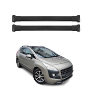 Dachträger Grundtäger für Peugeot 3008 2009-2016 75kg Aluminium Schwarz 2 tlg