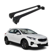Dachträger Grundtäger für Kia Xceed 2019-2026 75kg Aluminium Schwarz 2 tlg