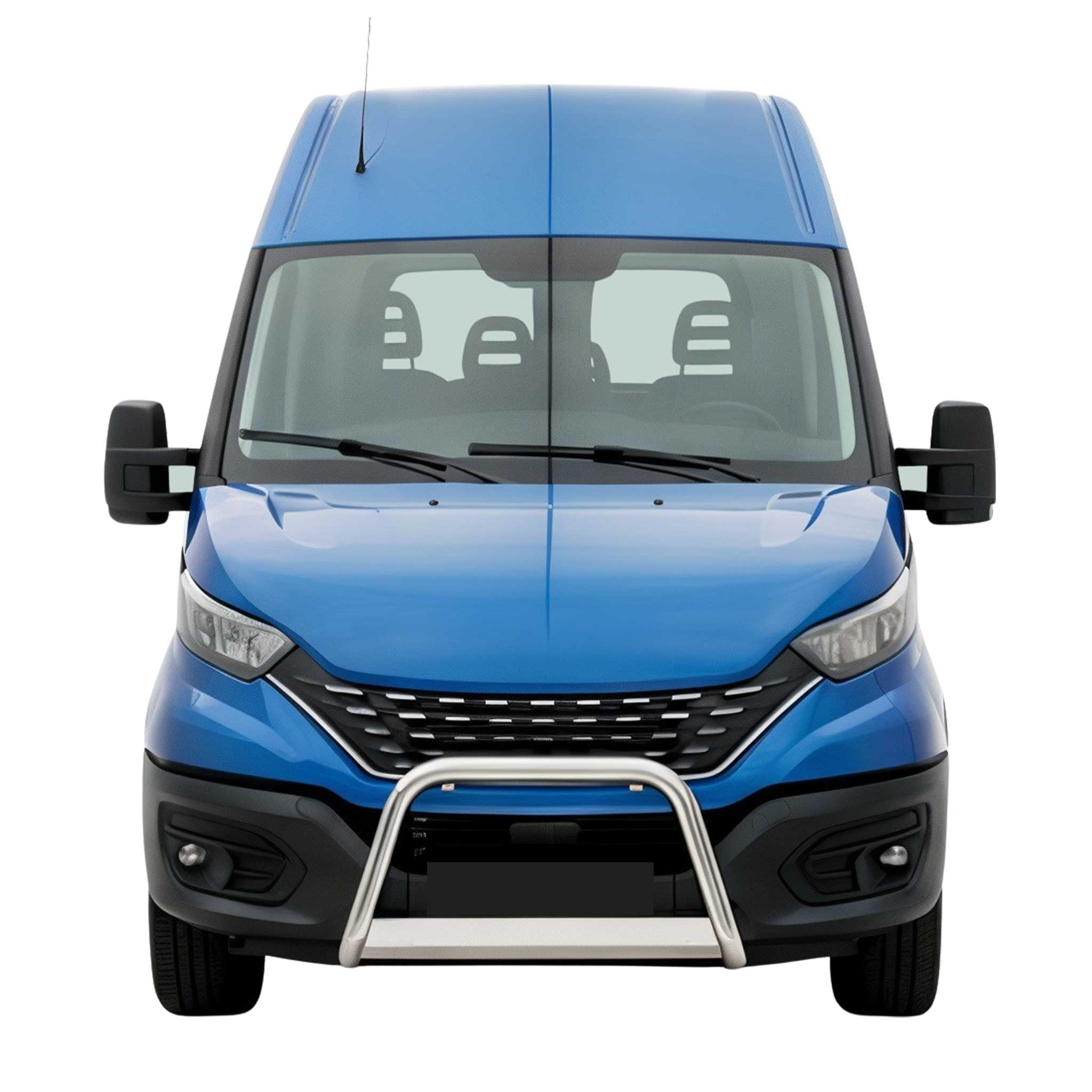 Edelstahl Frontbügel Frontschutzbügel für Iveco Daily 2019-2021 Grau Ø 63 mm