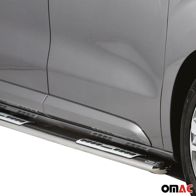 Stahl Schwellerrohre Trittbretter für Nissan NP300 Navara Double Cab 2016-2025