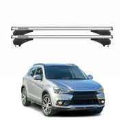 Menabo Dachträger Grundtäger für Mitsubishi ASX 2010-2022 Aluminium Silber 2 tlg