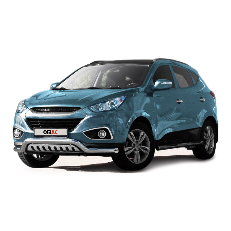 Edelstahl Frontschutzbügel für Hyundai ix35 2010-2015 mit ABE Silber Rammschutz