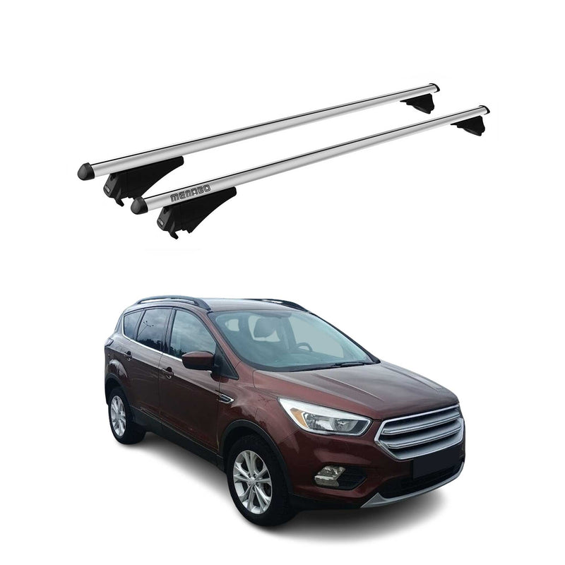 Menabo Dachträger Grundtäger für Ford Escape C520 2013-2019 75kg Alu Silber 2x