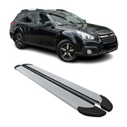 Seitenschweller Trittbretter Schweller für Subaru Outback 2010-2014 Alu Grau