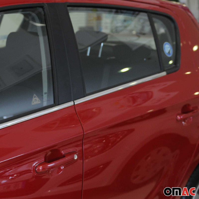 Fensterleisten Zierleisten für Hyundai i20 2008-2014 Edelstahl Chrom 6tlg