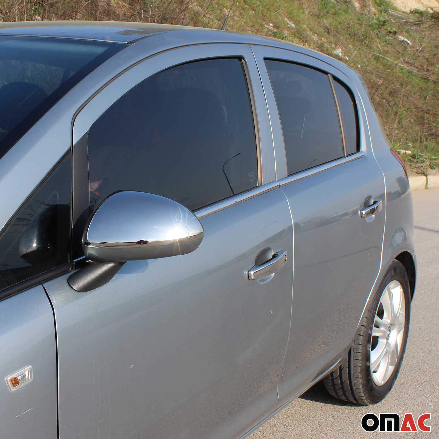 Fensterleisten Zierleisten für Opel Corsa D 2006-2015 Edelstahl Chrom 4tlg