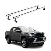 Dachträger Gepäkträger für VW Amarok mk2 2023-2026 Silber Alu 2 tlg