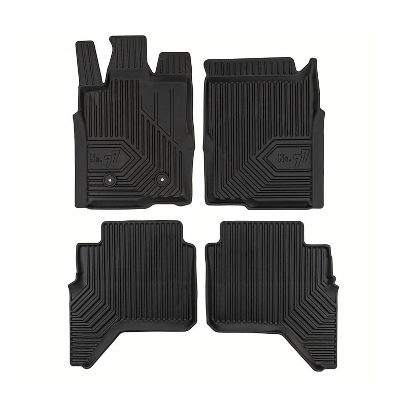 Fußmatten Gummimatten für Ford Ranger VI 2022-2025 4-Tür TPE Schwarz 4 teile